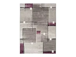 Alfombra interior - geométrico - lila / gris - 200 x 290 cm - DETROIT