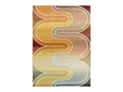 Alfombra interior - geométrico - multicolor - 140 x 200 cm - SYBIL