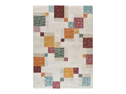 Alfombra interior - geométrico - multicolor - 80 x 150 cm - EIDER