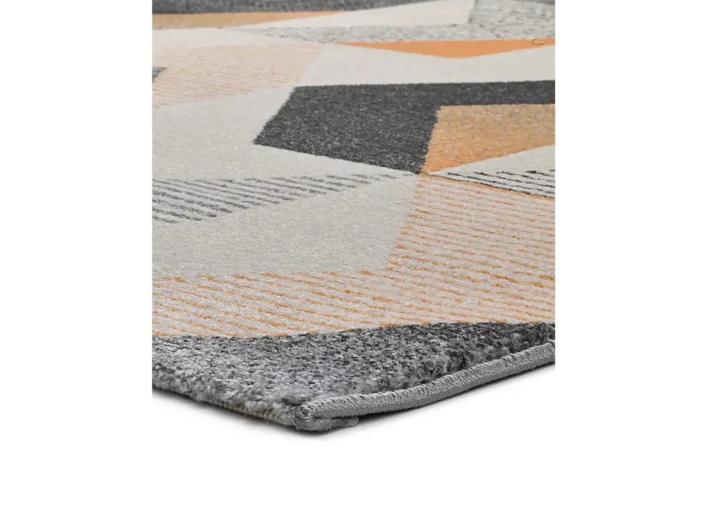 Alfombra interior - geométrico - gris - 140 x 200 cm - GLADYS