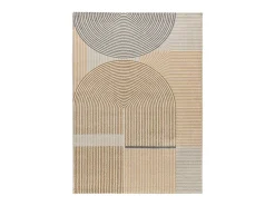 Alfombra interior - geométrico - beige - 160 x 230 cm - GARDEN