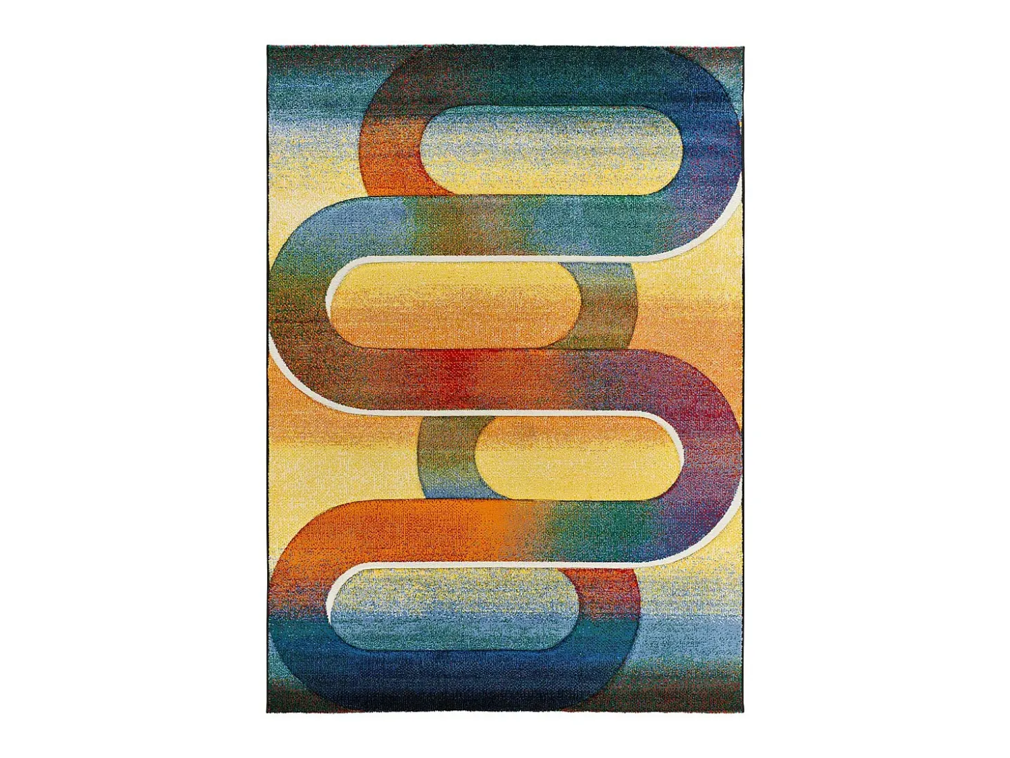 Alfombra interior - geométrico - multicolor - 120 x 170 cm - SYBIL