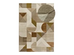 Alfombra interior - geométrico - multicolor - 140 x 200 cm - MELFI