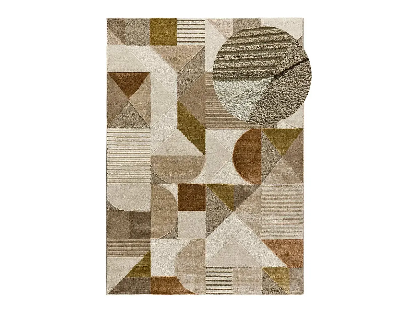 Alfombra interior - geométrico - multicolor - 140 x 200 cm - MELFI