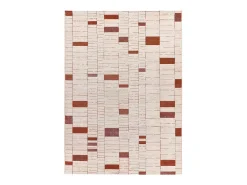 Alfombra interior - geométrico - beige / caldera - 160 x 230 cm - BERUTI