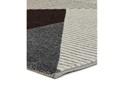 Alfombra interior - geométrico - gris - 140 x 200 cm - GLADYS
