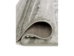 Alfombra interior - geométrico con relieve - gris - 190 x 285 cm - JUNO