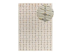 Alfombra interior - geométrico con relieve - multicolor - 200 x 290 cm - BARESA