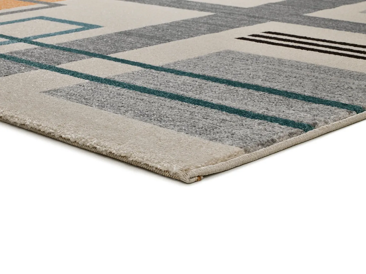 Alfombra interior - geométrico - multicolor - 80 x 150 cm - DEBBI