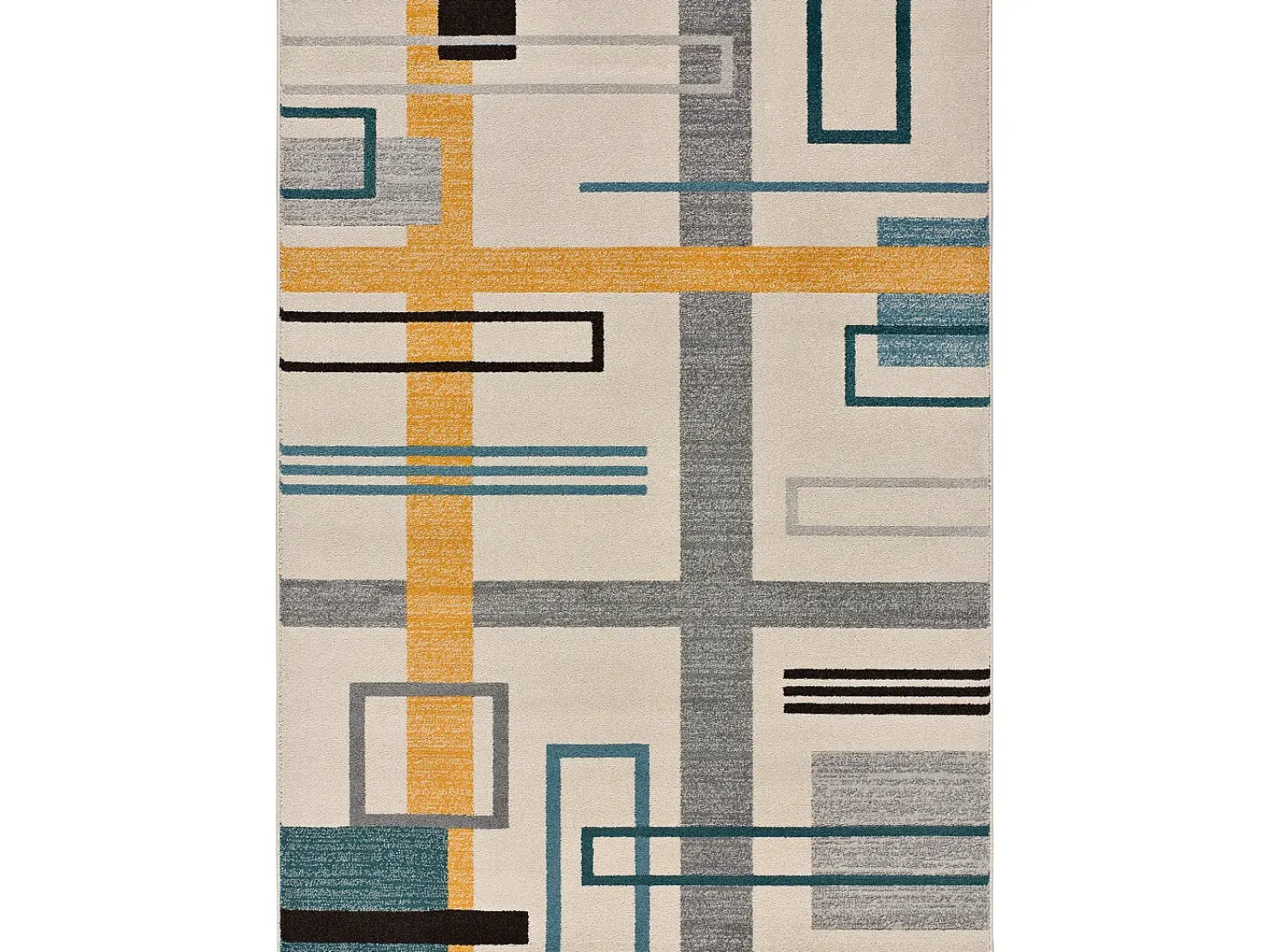 Alfombra interior - geométrico - multicolor - 80 x 150 cm - DEBBI