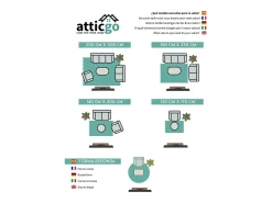 Alfombra interior - geométrico con relieve - gris - 126 x 190 cm - JUNO