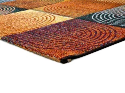 Alfombra interior - geométrico - multicolor - 140 x 200 cm - SYBIL