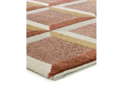 Alfombra interior - geométrico con relieve - caldera - 160 x 230 cm - AMARA