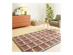 Alfombra interior - geométrico con relieve - caldera - 160 x 230 cm - AMARA