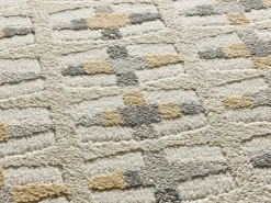 Alfombra interior - geométrico con relieve - multicolor - 133 x 190 cm - BARESA