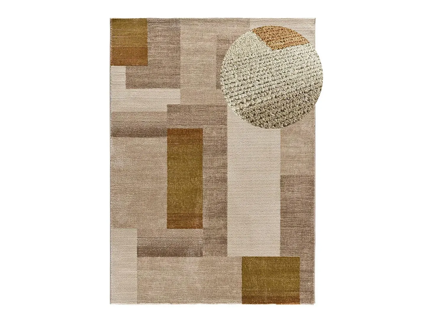 Alfombra interior - geométrico - multicolor - 140 x 200 cm - MELFI