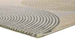 Alfombra interior - geométrico - beige - 80 x 150 cm - GARDEN
