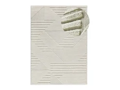 Alfombra interior - geométrico - crema - 120 x 170 cm - NUMA