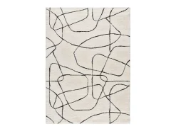 Alfombra interior - geométrico - blanco - 160 x 230 cm - BLANCHE