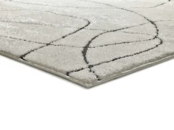 Alfombra interior - geométrico - blanco - 80 x 150 cm - BLANCHE