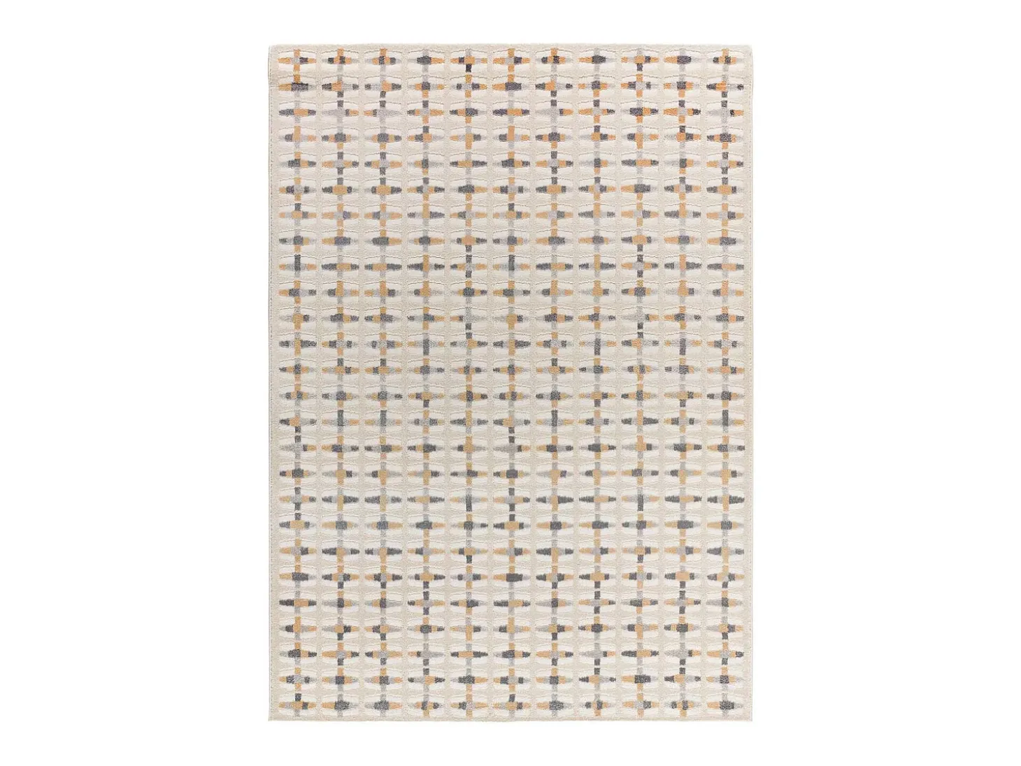Alfombra interior - geométrico con relieve - multicolor - 80 x 150 cm - BARESA