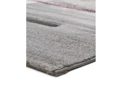 Alfombra interior - geométrico - lila / gris - 80 x 150 cm - DETROIT