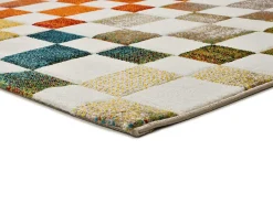 Alfombra interior - geométrico - multicolor - 140 x 200 cm - BRUNEI