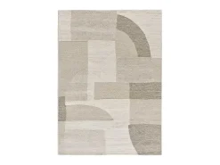 Alfombra interior - geométrico con relieve - crema - 160 x 230 cm - VERONA
