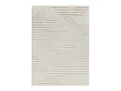 Alfombra interior - geométrico - crema - 80 x 150 cm - NUMA