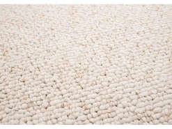 Alfombra interior - liso - blanco - 120 x 170 cm - PETRA