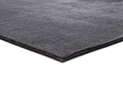 Alfombra interior - liso - antracita - 80 x 150 cm - CORALINE
