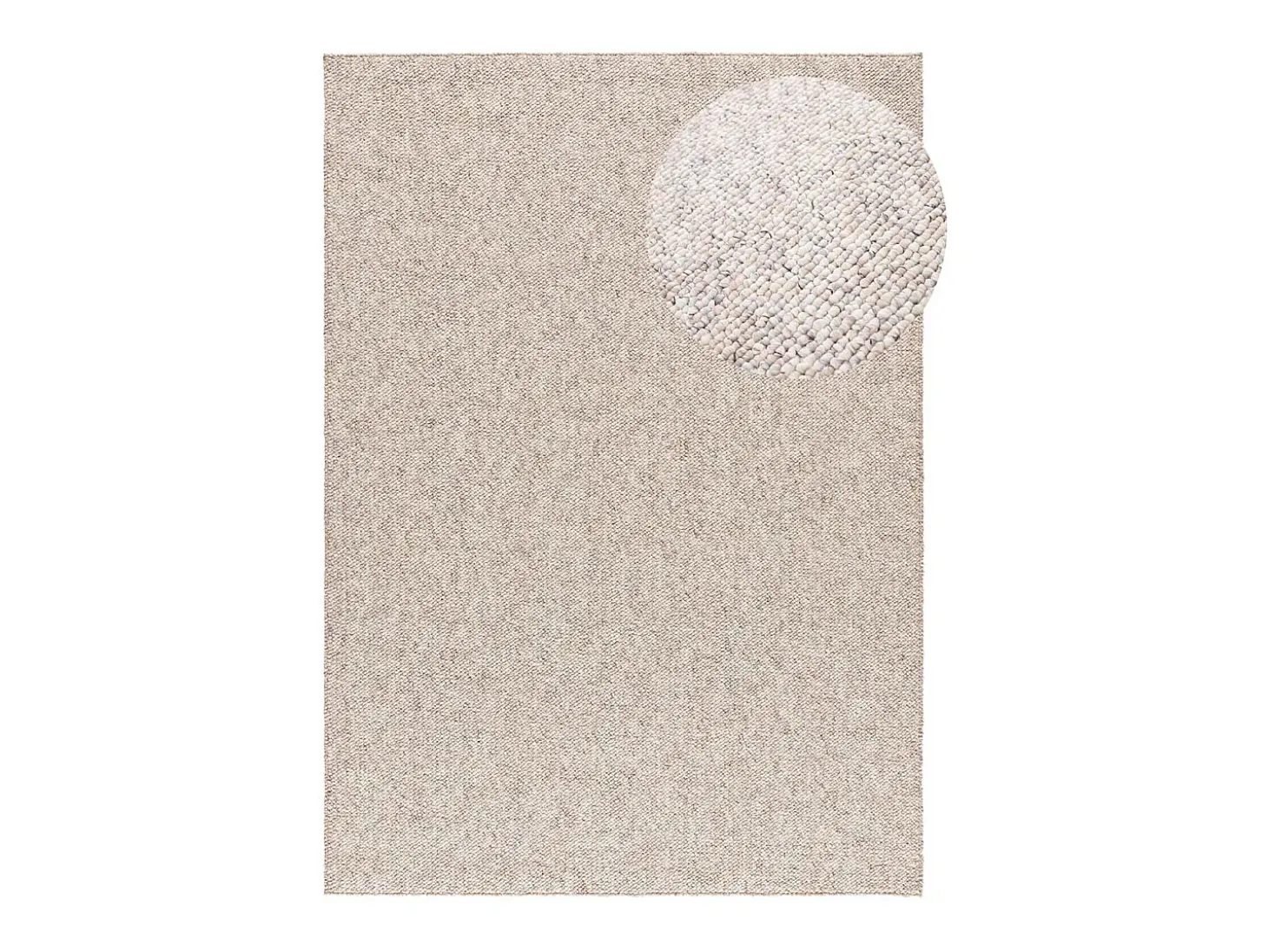 Alfombra interior - liso - crema - 200 x 290 cm - PETRA