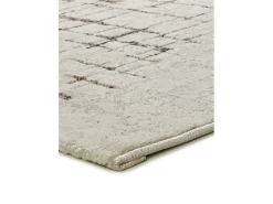 Alfombra interior - moderno - crema / marrón - 80 x 120 cm - CERES