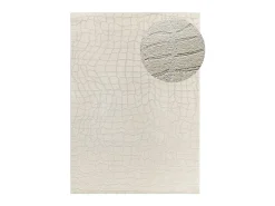 Alfombra interior - moderno con relieve - plata - 133 x 190 cm - BARESA