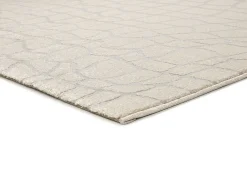 Alfombra interior - moderno con relieve - plata - 80 x 150 cm - BARESA
