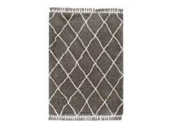 Alfombra interior - shaggy liso - gris - 120 x 170 cm - SAMIRA