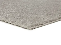 Alfombra interior - shaggy liso - plata - 60 x 120 cm - ATLAS