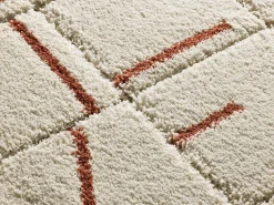 Alfombra interior - shaggy geométrico - caldera - 133 x 190 cm - BRENDA