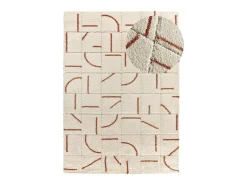 Alfombra interior - shaggy geométrico - caldera - 133 x 190 cm - BRENDA