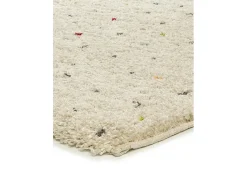 Alfombra interior - shaggy moderno - crema / multicolor - 160 x 230 cm - LUSH