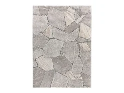 Alfombra interior - shaggy moderno - gris - 140 x 200 cm - KIVET