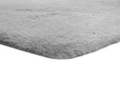Alfombra interior - shaggy liso - plata - 60 x 100 cm - ALPACA