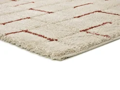 Alfombra interior - shaggy geométrico - caldera - 80 x 150 cm - BRENDA