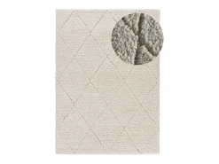 Alfombra interior - shaggy - blanco - 60 x 120 cm - ATESA