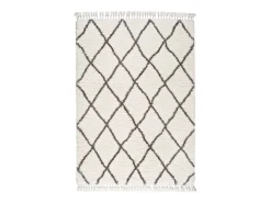 Alfombra interior - shaggy liso - blanco - 120 x 170 cm - SAMIRA