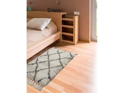 Alfombra interior - shaggy liso - blanco - 120 x 170 cm - SAMIRA