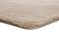 Alfombra interior - shaggy liso - beige - 60 x 100 cm - ALPACA