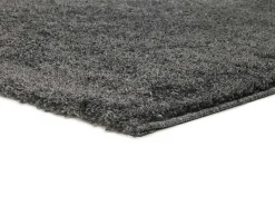 Alfombra interior - shaggy liso - antracita - 60 x 120 cm - ATLAS