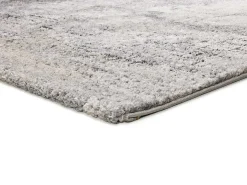 Alfombra interior - shaggy abstracta - gris - 80 x 150 cm - KIVET