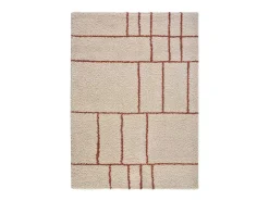 Alfombra interior - shaggy geométrico - caldera - 60 x 120 cm - HELIA